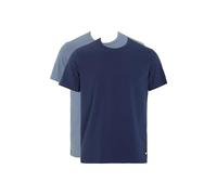 Emporio Armani Man'S Essential LOGOLABEL - Paquete de 2 Camisetas de Cuello Redondo, Color Gris, Talla XL, Ajuste Regular, Gris, XL