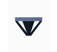Emporio Armani Megalogo Thong Tanga, Azul, S para Hombre