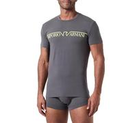 Emporio Armani MEGALOGO Crew Neck T-Shirt + Trunk Bañador, Magnete, M de los Hombres