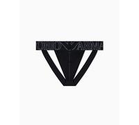 Emporio Armani Megalogo Thong Tanga, Negro, XL para Hombre