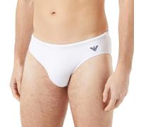 EMPORIO ARMANI Men's Essential Eagle Logo Swim Brief, WHITE, 50