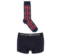 Emporio Armani Men's Trunk+Socks Tartan Mix Gift Set Bañador para Hombre