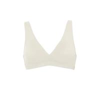Emporio Armani Microfiber Logoband Padded Bralette Mujer, Blanquecino (Yogurt), XL