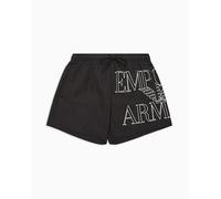 EMPORIO ARMANI Mid Boxer Bañador para Hombre, Black, L