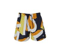 EMPORIO ARMANI Mid Boxer, Bañador para Hombre Hombre, Big EA BLU/Old Gold,