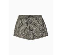 EMPORIO ARMANI Mid Boxer Bañador para Hombre, Logo Black/Plaza, M