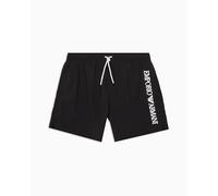 EMPORIO ARMANI Mid Boxer Bañador para Hombre, Negro, L