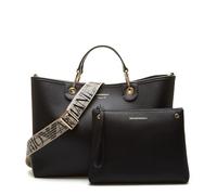 Emporio Armani My EA Bolso de mano negro, imitación de cuero, mujer