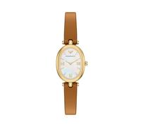 Emporio Armani Mujer Reloj de 28MM de Acero Inoxidable Tono Dorado, AR11780