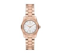 Emporio Armani Mujer Reloj de 32MM de Acero Inoxidable Tono Oro Rosa, AR11762