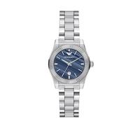 Emporio Armani Mujer Reloj de 32MM de Acero Inoxidable Tono Plateado, AR11760