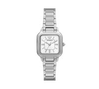 Emporio Armani Mujer Reloj de 35MM de Acero Inoxidable Tono Plateado, AR11742