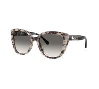Emporio Armani Mujer Sunglass EA4214U - Color del Marco: Habana crema brillante, Color de la Lente: Gris Degradado
