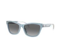 Emporio Armani Mujer Sunglass EA4227U - Color del Marco: Shiny Opaline Azure, Color de la Lente: Gris Degradado