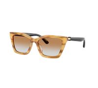 Emporio Armani Mujer Sunglass EA4250U - Color del Marco: Miel a rayas brillante, Color de la Lente: Ocre degradado transparente