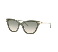 Emporio Armani Mujer Sunglass EA4251 - Color del Marco: Shiny Opal Green, Color de la Lente: Marrón degradado verde claro