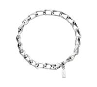 Emporio Armani Collar para Hombre en Tono Plateado, EGS3301040