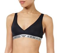 Emporio Armani Padded Bralette Iconic Microfiber, Sujetador acolchado para Mujer, Negro (Black), M