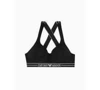 EMPORIO ARMANI Padded Triangle Bra Sujetador Acolchado, Negro, L para Mujer