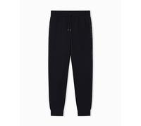 Emporio Armani Pantalones básicos de Terry para Hombre con puños, Negro, M