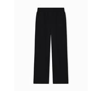 Emporio Armani Pantalones icónicos de Rizo de Ajuste Holgado para Mujer, Color Negro, Talla XL, Negro, XL