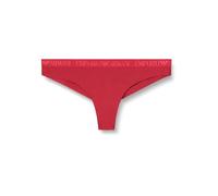 Emporio Armani Paquete de 2 Medias Medias Medias brasileñas de Microfibra para Mujer, Color Rojo, Talla S, Rosso, S