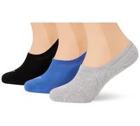 EMPORIO ARMANI Paquete de 3 calcetines para mujer, negro/gris mel/lapislázuli, S/M, Negro/Gris Mel/Lapislázuli, S-M