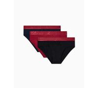 Emporio Armani Paquete de 3 Calzoncillos Brillantes para Hombre, Color Azul, Talla XXL, Azul, XXL