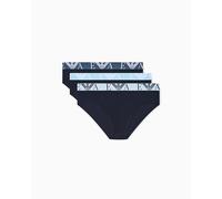 EMPORIO ARMANI Paquete de 3 Calzoncillos para Hombre, AR.BLU/AR.BLU/AR.BLU, XL