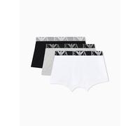 EMPORIO ARMANI Paquete de 3 Calzoncillos para Hombre, BLK/Grey Mel/White, M
