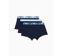 Emporio Armani Paquete de 3 Calzoncillos para Hombre (Paquete de 3), Ar.BLU/Ar.BLU/Ar.BLU, L