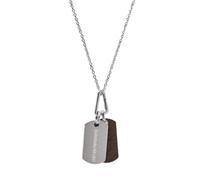Emporio Armani Pendentif en Acier inoxydable argenté pour Homme EGS3133040, Taille Unique, Acier inoxydable, Pas UNE Pierre précieuse, Taille Unique, Acier inoxydable, Pas de gemme