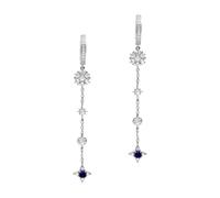 Emporio Armani Pendientes de plata de ley para mujer, EG3602040, talla única, Sin piedra preciosa, Cáliz Plateado