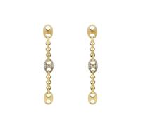 Emporio Armani Pendientes Mujer de latón o acero inoxidable con cierre de botón