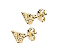 Emporio Armani Pendientes para mujer de Acero Inoxidable o Semipreciosos con Cierre Push Back, Oro Anaranjado