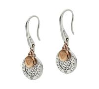 Emporio Armani Pendientes Para Mujer, Tamaño: 12X12X2 mm Multi, De Plata De Ley, EG3377040, Plateado y tono oro oscuro