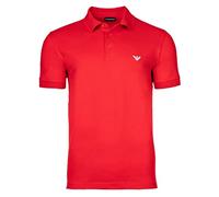 Emporio Armani Polo Embroidery Logo Camiseta tipo polo, Rojo (Ruby Red), M Hombre