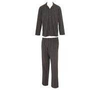 Emporio Armani Printed Brushed Fabric Long Pajamas Conjunto de Pijama, Stampa Riga, S de los Hombres