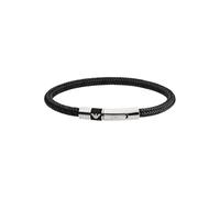Emporio Armani Pulsera de acero inoxidable para Hombre EGS1624001, Negro Carbón, Negro Carbón (Charcoal Black)