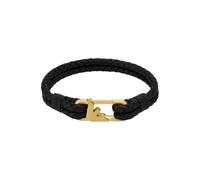 Emporio Armani Pulsera de hombre de acero inoxidable o piel con cierre de eslabones