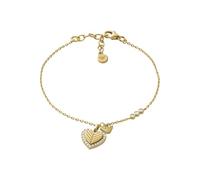Emporio Armani Pulsera de mujer en plata de ley dorada con cierre de langosta