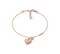 Emporio Armani Pulsera de plata de ley para mujer, oro rosa, EG3626221, Eine Grösse, Plata de ley, No es una piedra preciosa, Rosa melocotón