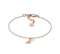 Emporio Armani Pulsera para Las Extensiones de Las Mujeres Core, Longitud: 151mm+34mm, Ancho: 8.6mm, Altura: 4mm Rose Gold Sterling Silver Pulsera, EG3575221, Oro Mantequilla