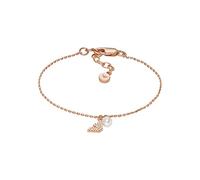 Emporio Armani Pulsera para Las Extensiones de Las Mujeres Core, Longitud: 151mm+34mm, Ancho: 8.6mm, Altura: 4mm Rose Gold Sterling Silver Pulsera, EG3575221, Oro Mantequilla