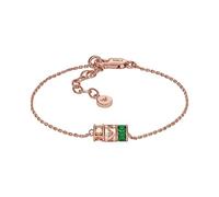 Emporio Armani Pulsera para Mujer, con componentes de plata de ley en tono oro rosa, Longitud: 150mm+30mm, Ancho: 10mm, Altura: 5.5mm, EG3579221, Dorado