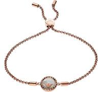 Emporio Armani Pulsera para Mujer, Longitud: 165-235mm / Tamaño: 12X12X3mm Pulsera de Acero Inoxidable Color Oro Rosa, EGS2568221, Oro Oscuro