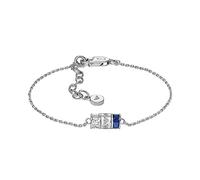 Emporio Armani Pulsera para mujer, Pulsera componentes plata de ley, Longitud: 150mm+30mm, Ancho: 10mm, Altura: 5.5mm, EG3580040, Plata y Azul
