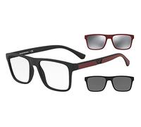 EMPORIO ARMANI Ray-Ban 0EA4115 Gafas de sol, Rectangulares, 54, Matte Black