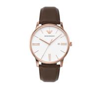 Emporio Armani Reloj Análogico-Digital para Hombres de Automático con Correa en Poliéster AR11571, Tono Plata y Azul