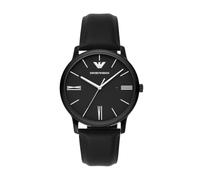 Emporio Armani Reloj Análogico-Digital para Hombre de Automático con Correa en Poliéster AR11573, Negro